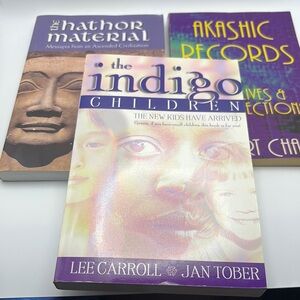 Spiritual Metaphysical Book Trio | Hathor Material, Akashic Records, Indigo Chil